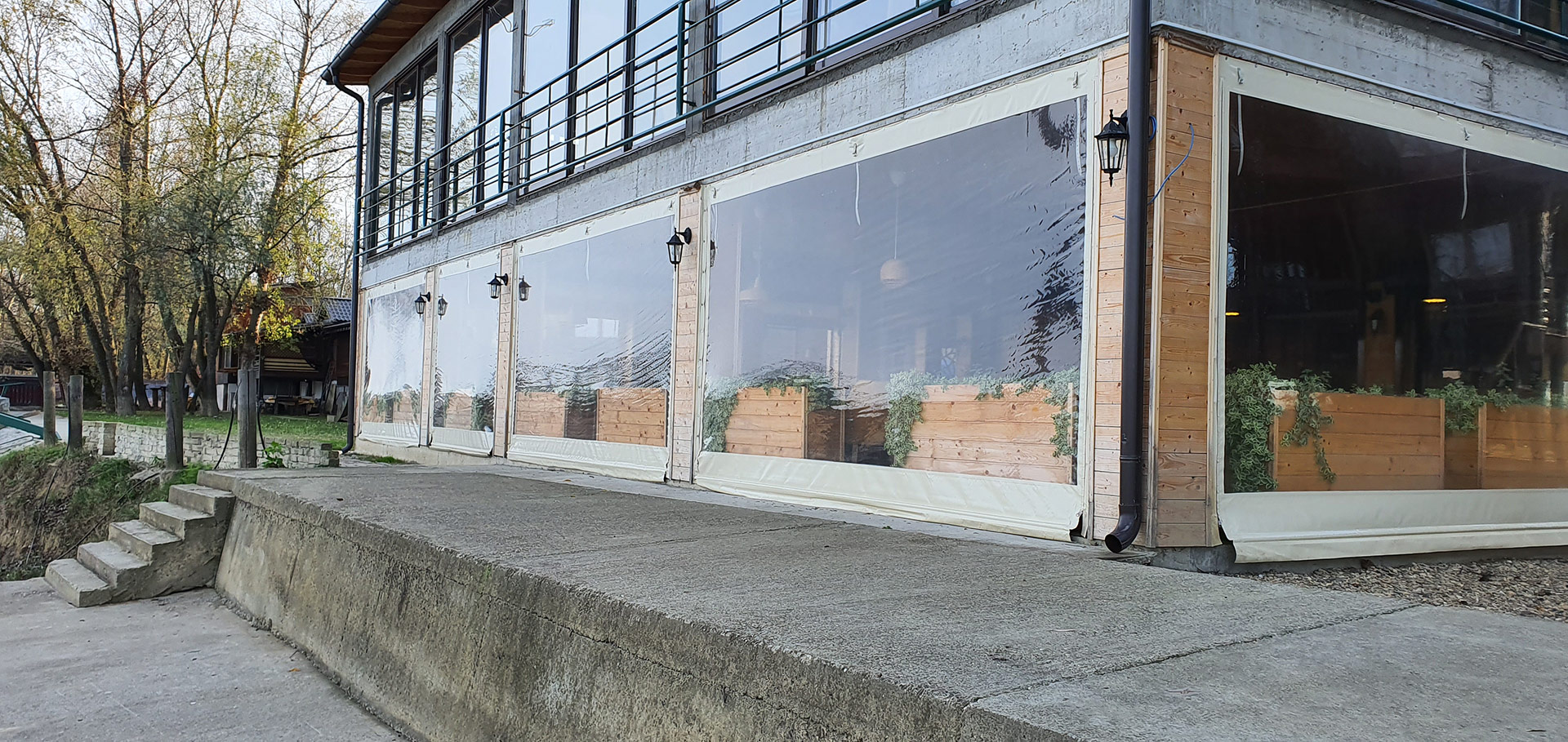 PVC transparent foils for terraces Gallery 134