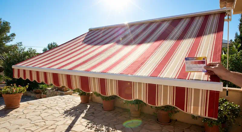 Akrilno platno za tende izlozeno na suncu. UV odbojno, Luna Cerade i Tende, Novi Sad, Srbija